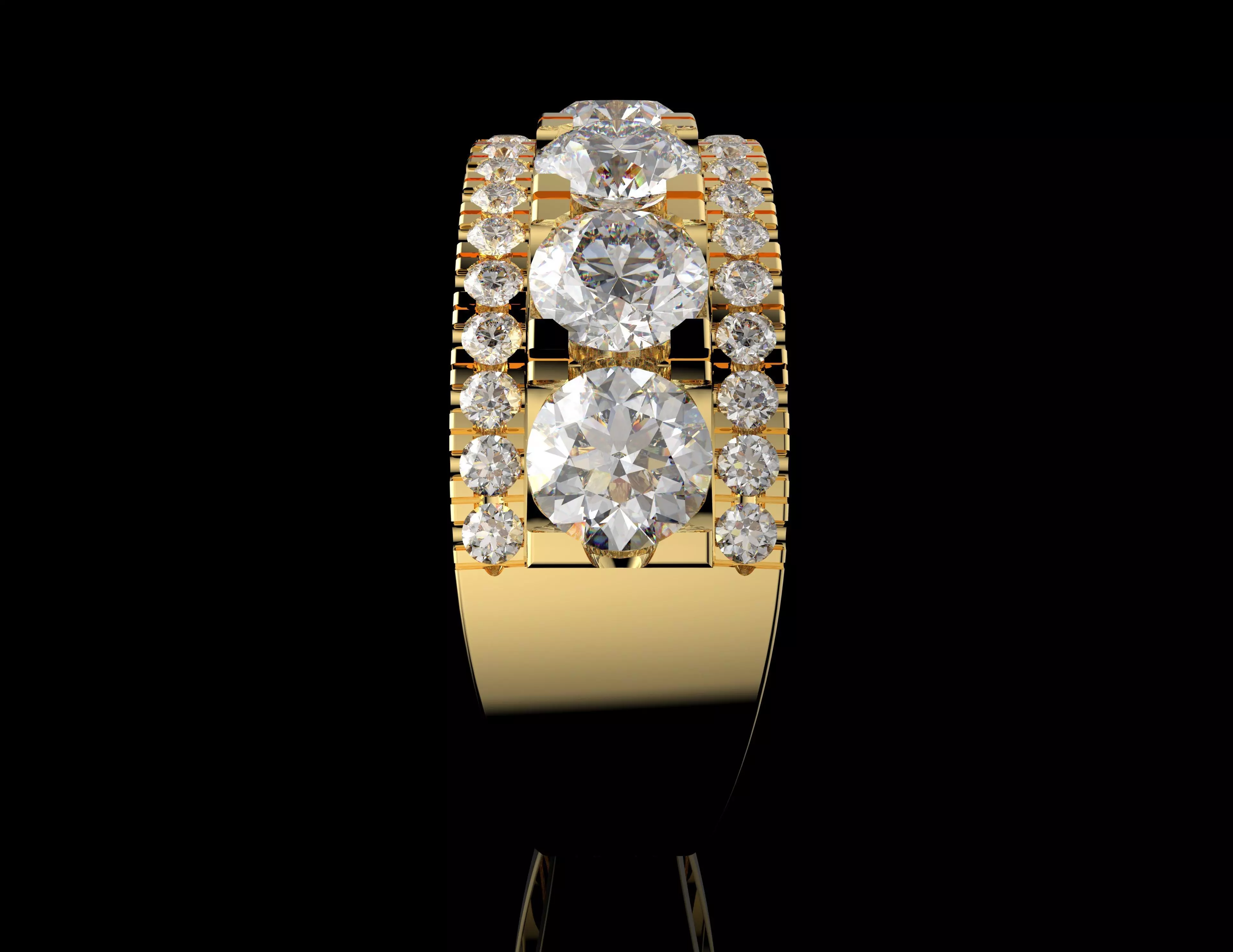 Gold N1521 3D print model_4