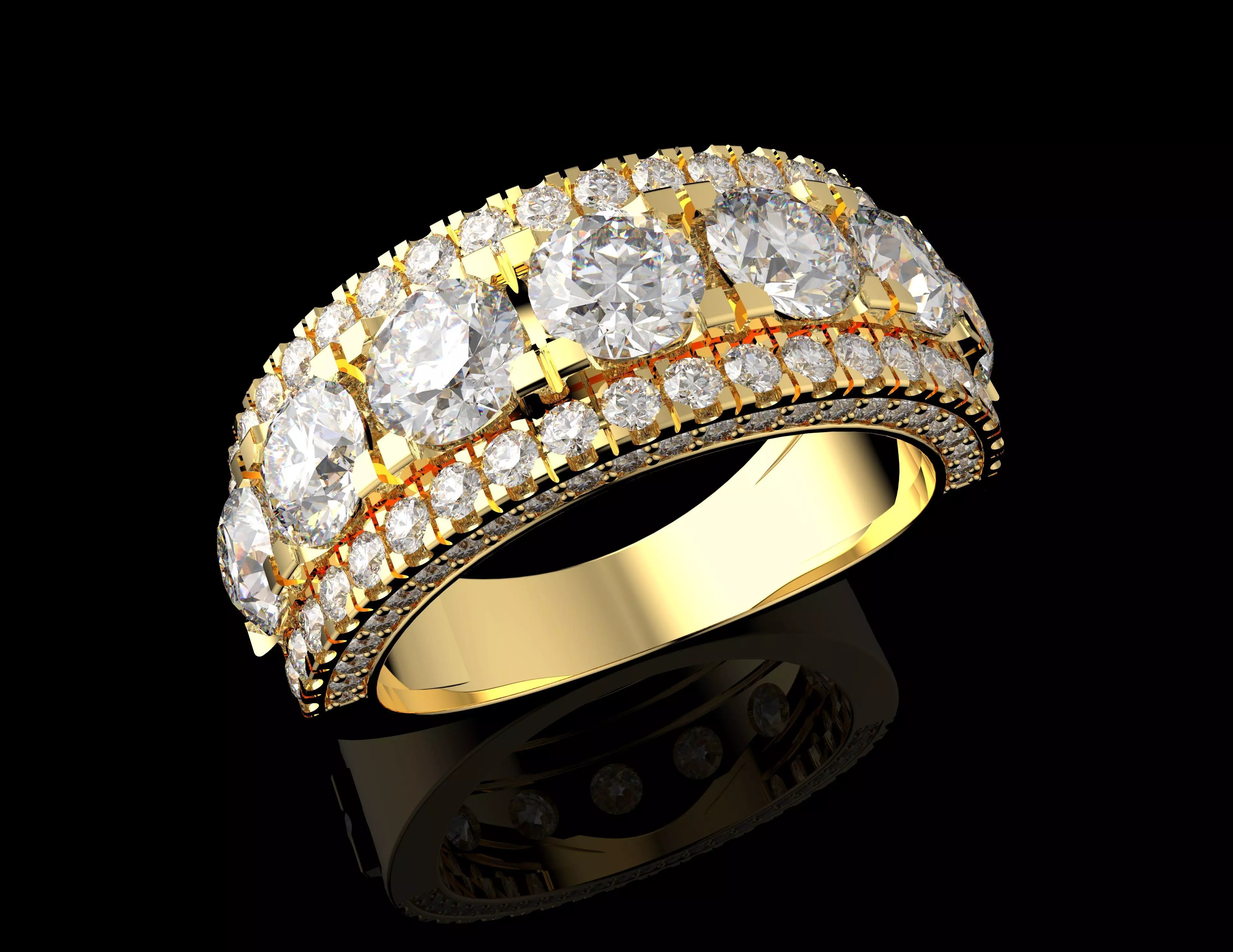 Gold N1521 3D print model_3