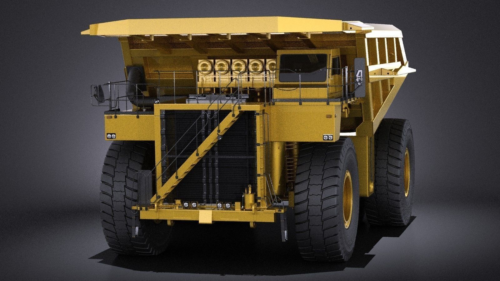 Haul Truck VRAY 3D model_1