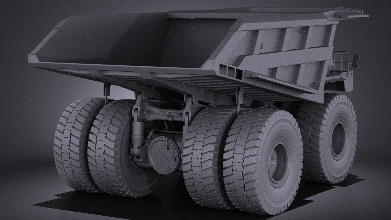 Haul Truck VRAY 3D model_11