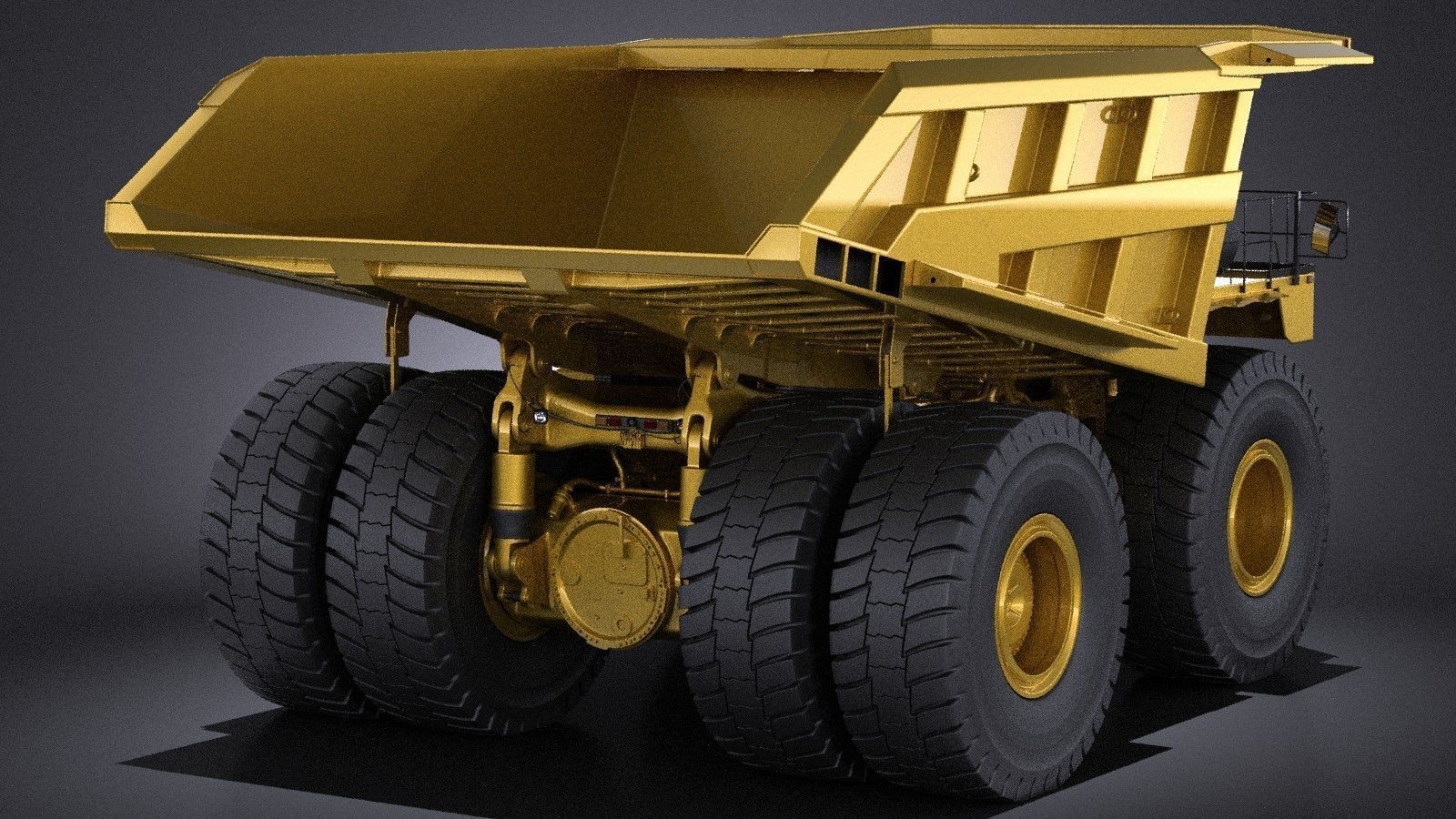 Haul Truck VRAY 3D model_6