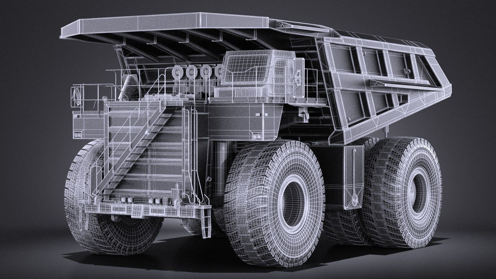 Haul Truck VRAY 3D model_12