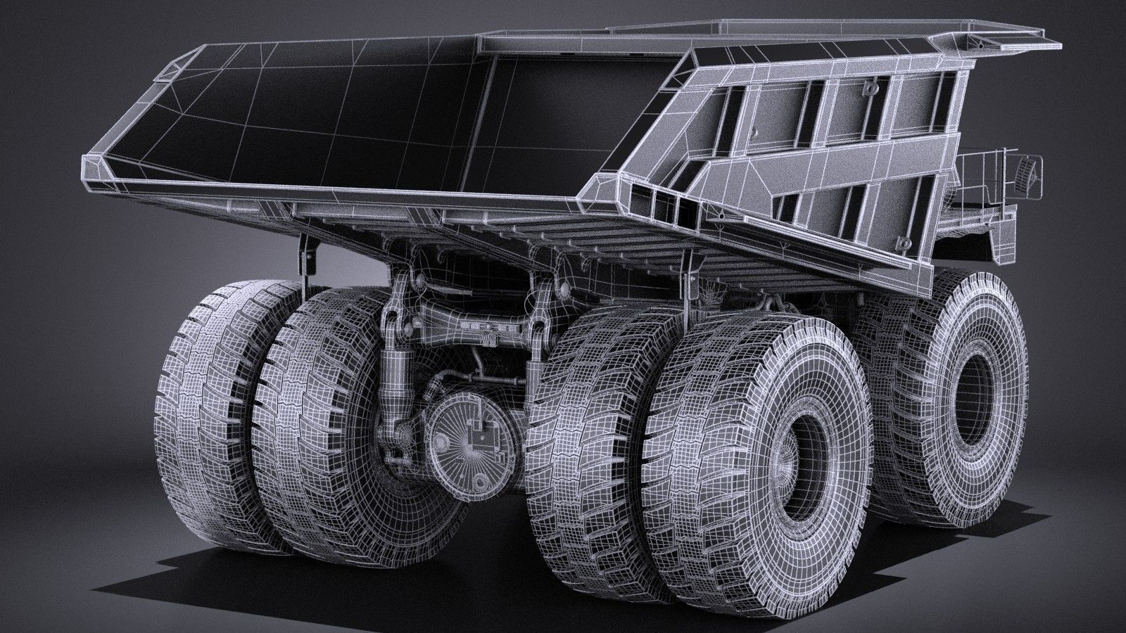 Haul Truck VRAY 3D model_15