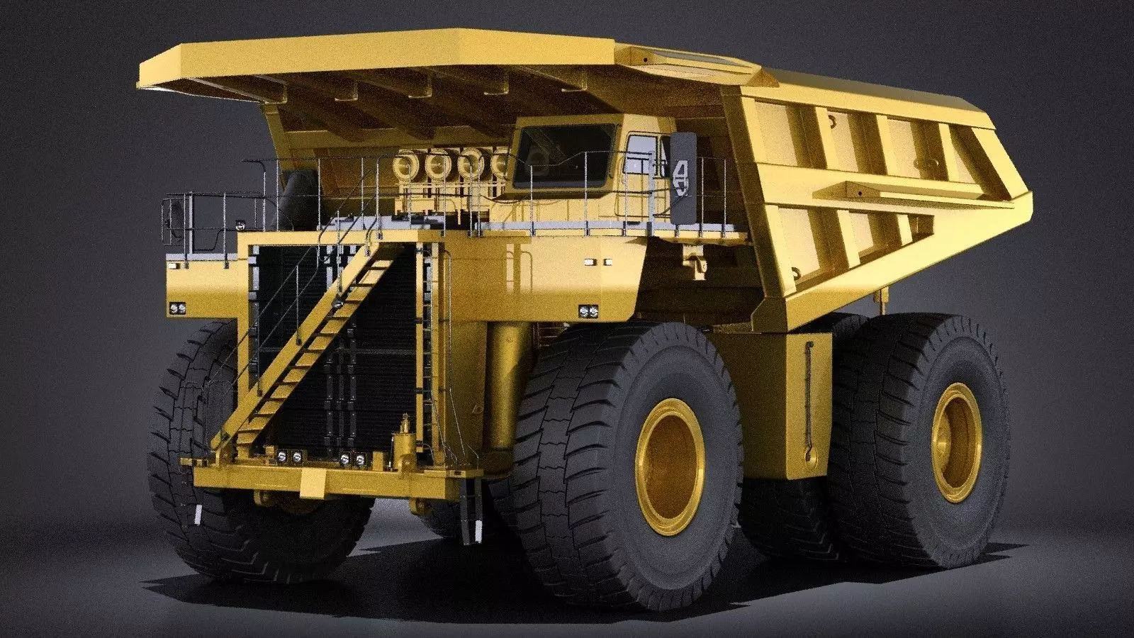 Haul Truck VRAY 3D model_0