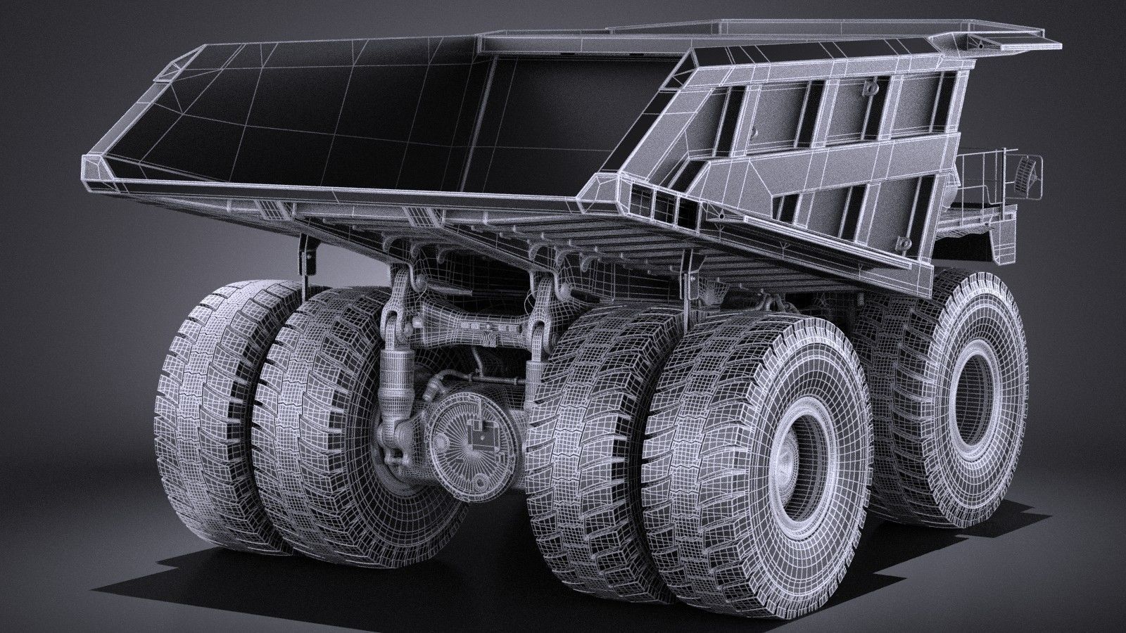 Haul Truck VRAY 3D model_13