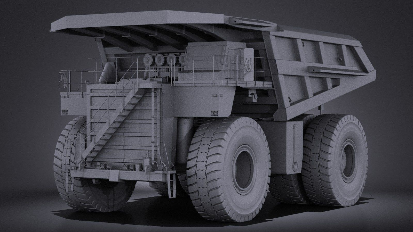 Haul Truck VRAY 3D model_8