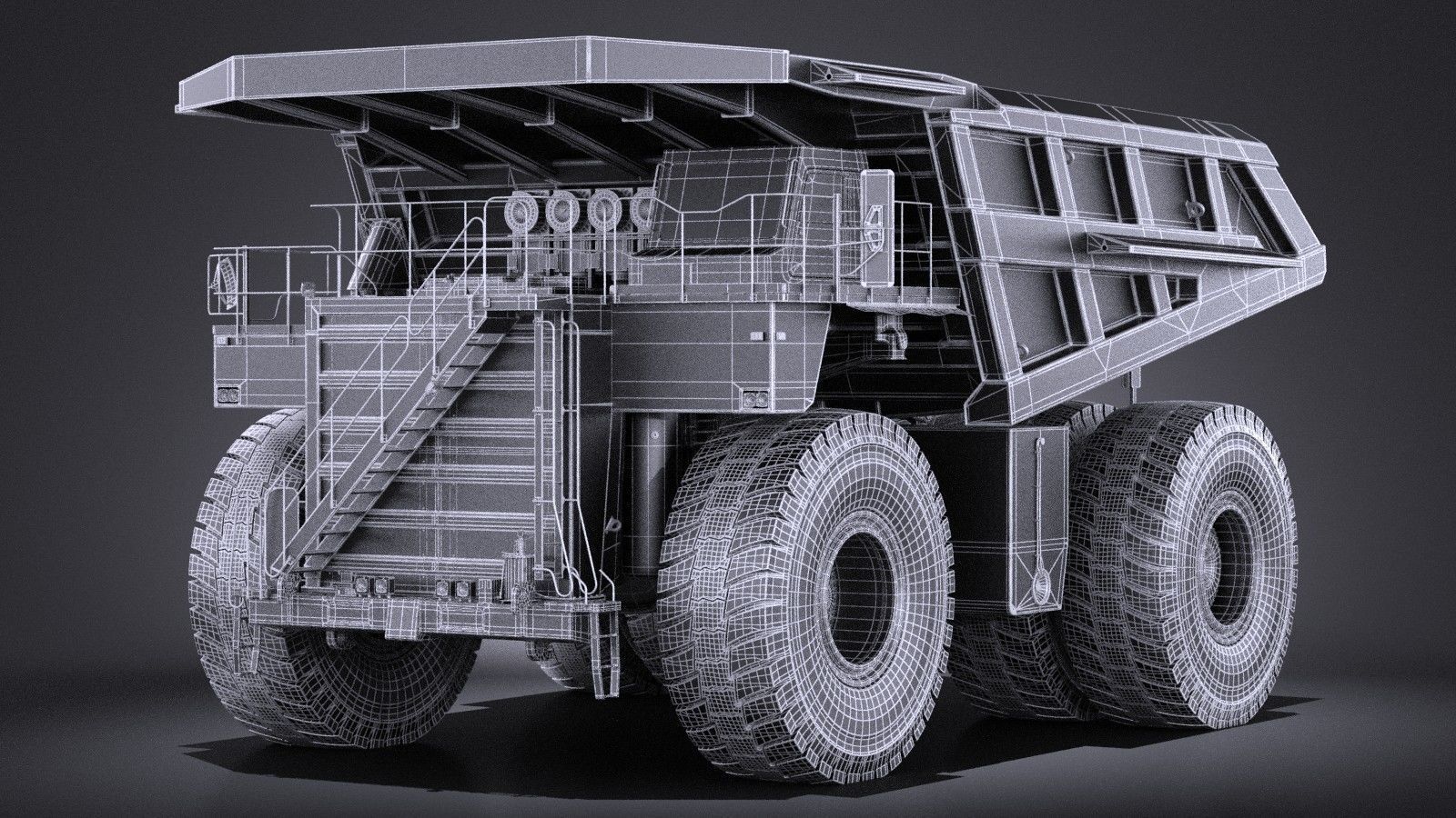 Haul Truck VRAY 3D model_14