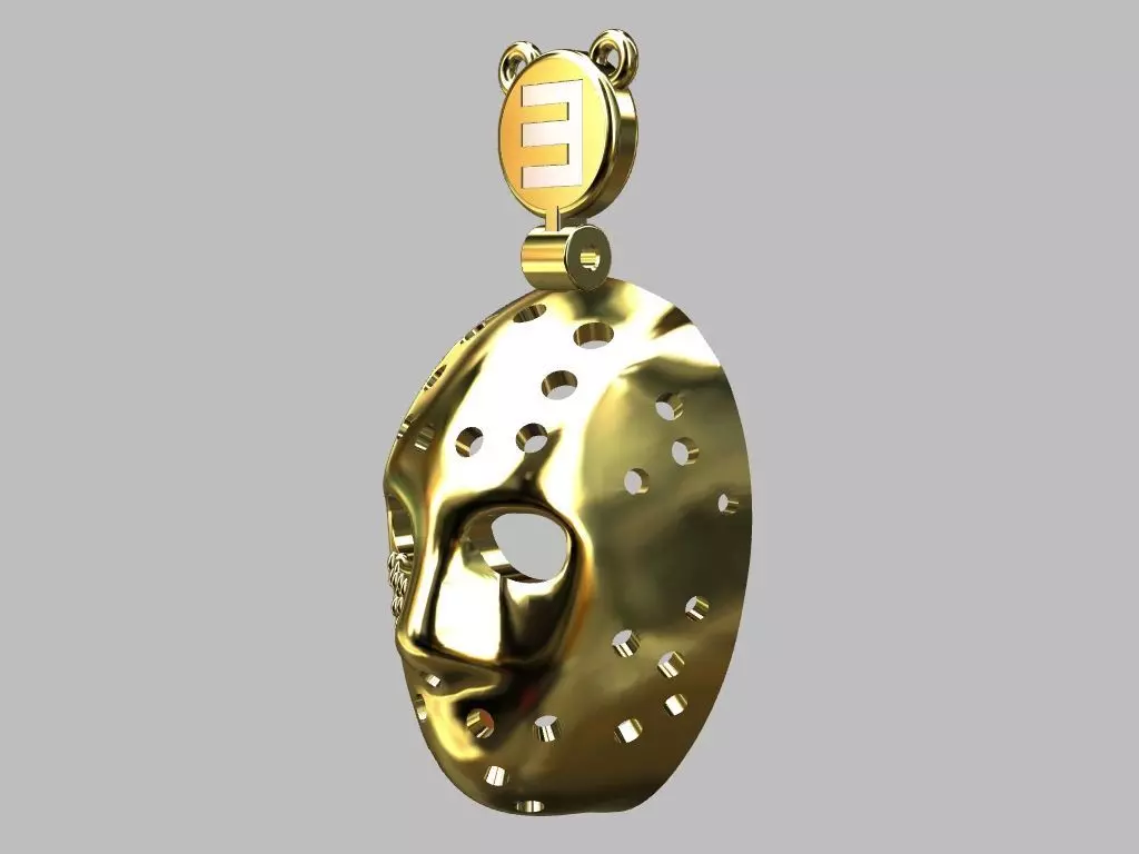 Jason Pendant 3D print model_7