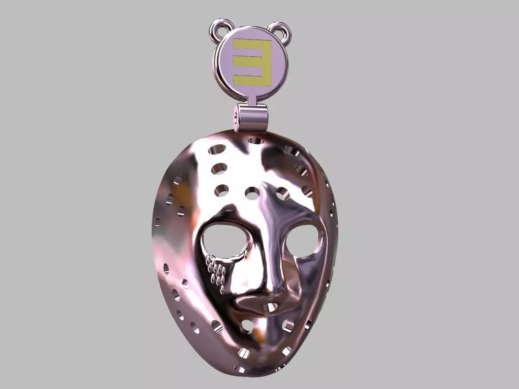 Jason Pendant 3D print model_3
