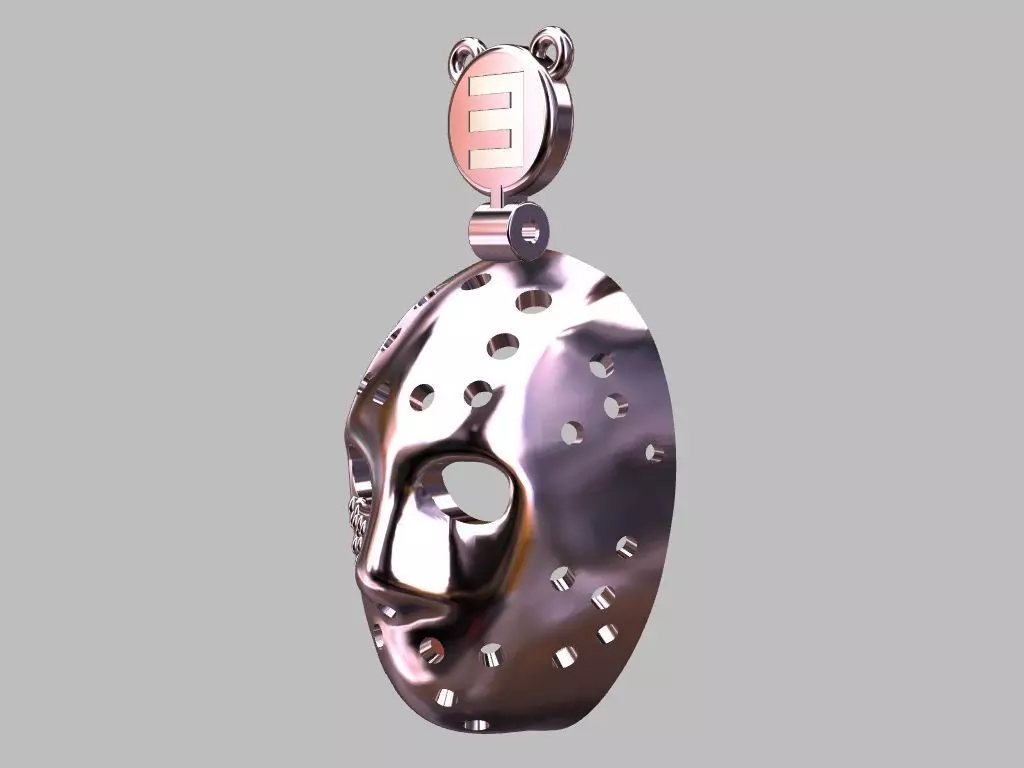 Jason Pendant 3D print model_9
