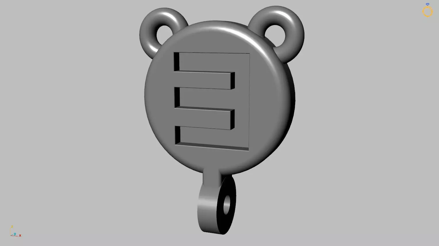 Jason Pendant 3D print model_8