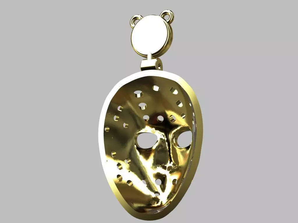Jason Pendant 3D print model_5