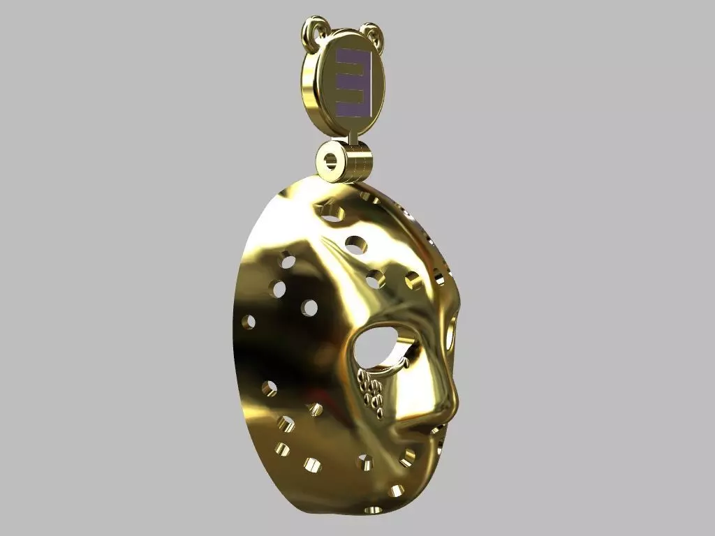 Jason Pendant 3D print model_6