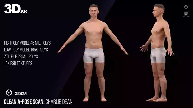 Clean A Pose Scan Charlie Dean Underwear
