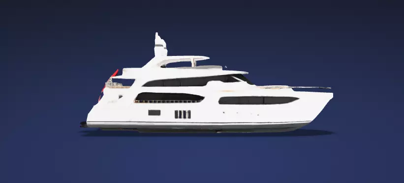 Luxury Motor Yacht Watercraft- 3D Model 3D model_5