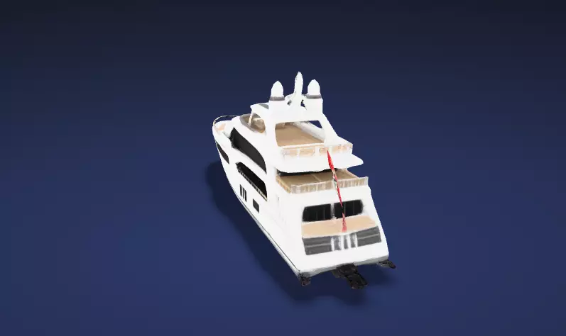 Luxury Motor Yacht Watercraft- 3D Model 3D model_10
