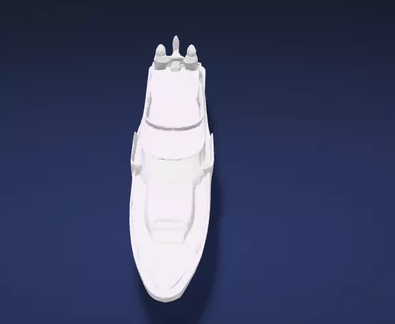 Luxury Motor Yacht Watercraft- 3D Model 3D model_7