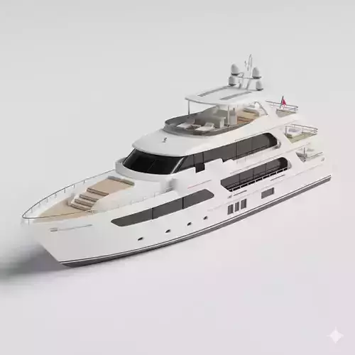 Luxury Motor Yacht Watercraft- 3D Model 3D model Luxury Motor Yacht Watercraft- 3D Model 3D model