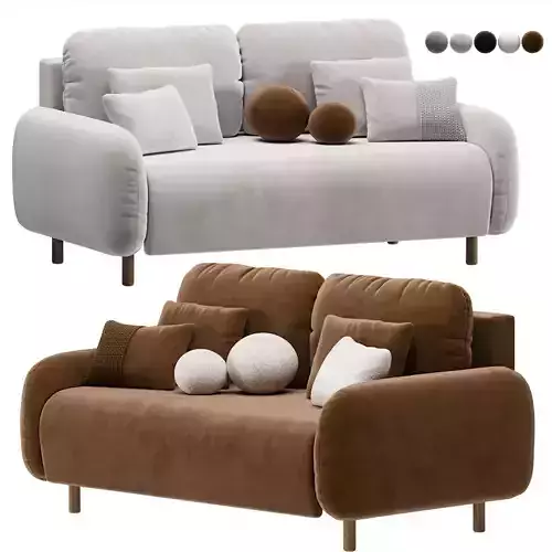 Sofa Straight Masse Velvet