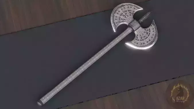 Axe 05 Customizable Medieval 3D Axe for Unity