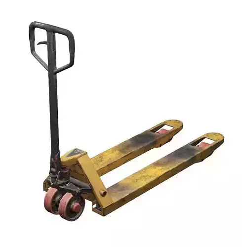 Construction Tool Pallet Truck Low-Poly 3D Model