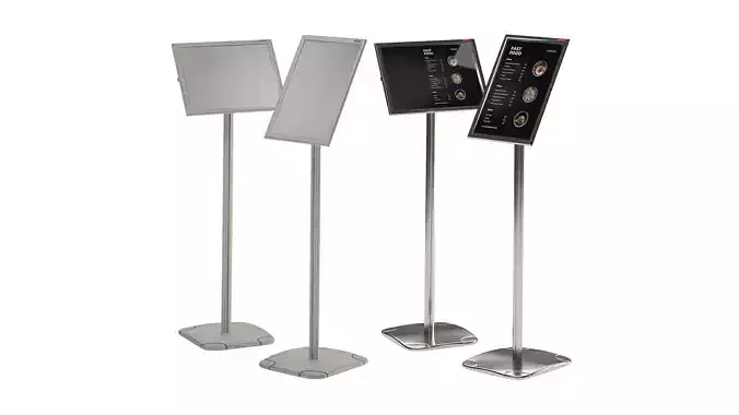 Floor information stand A3 BRAUBERG Extra with restaurant menu