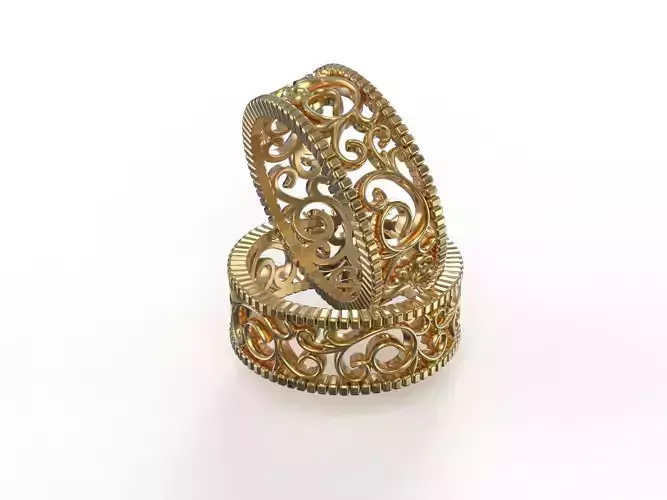Infinity Curls Ring 3D Model STL 3DM