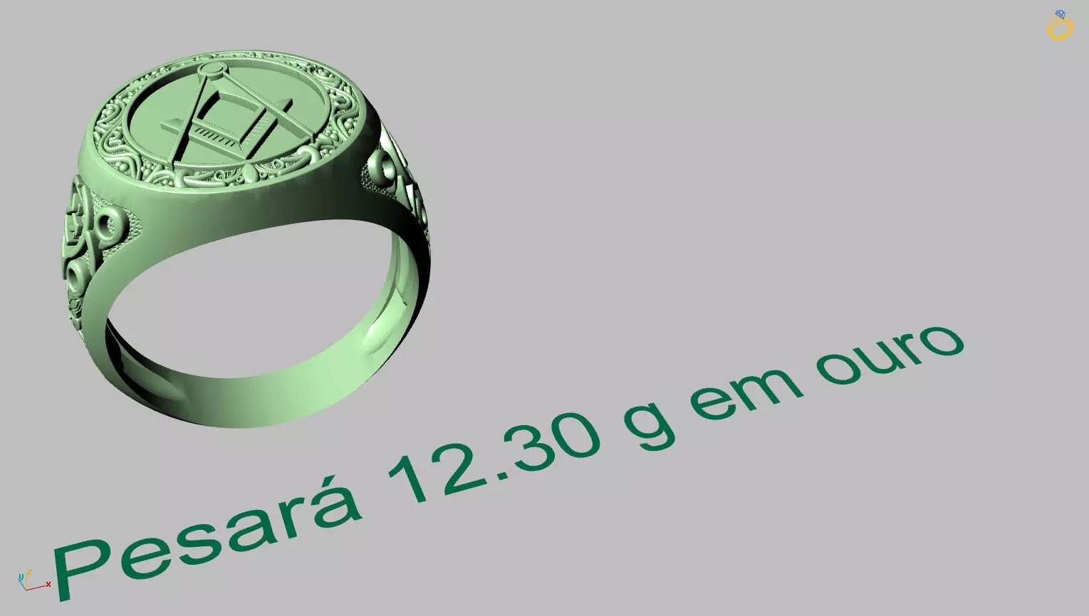 Freemason Ring 3D print model_13