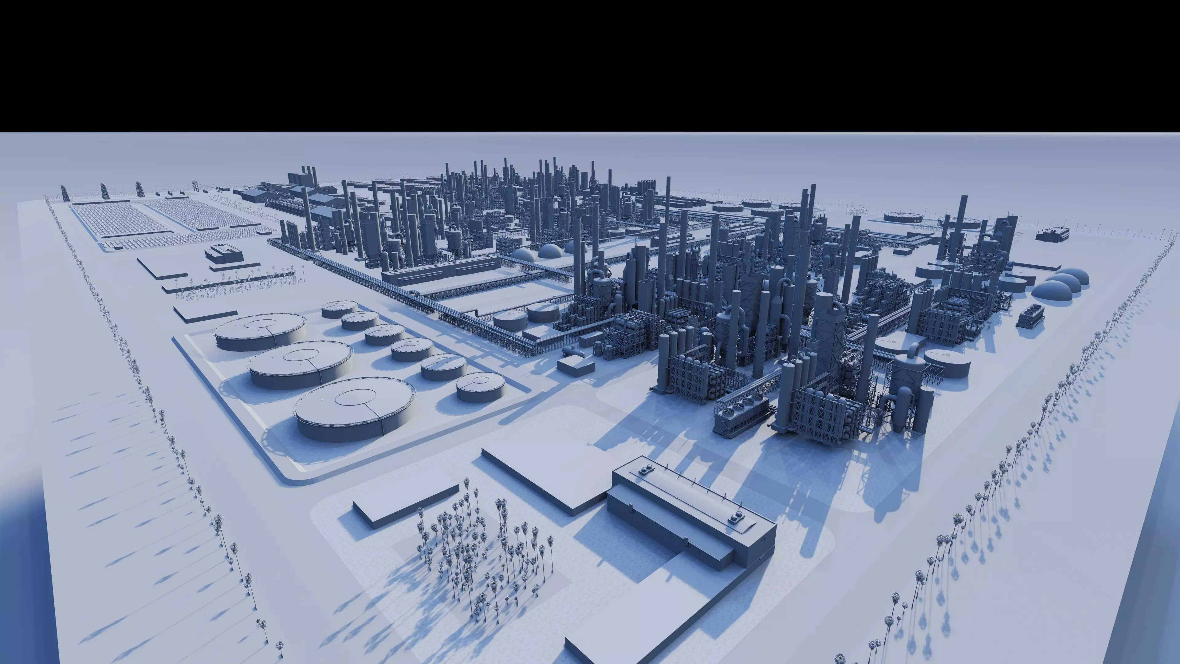 Petrochemical-Industrial Complex and Oil Gas Rig 3D model_16