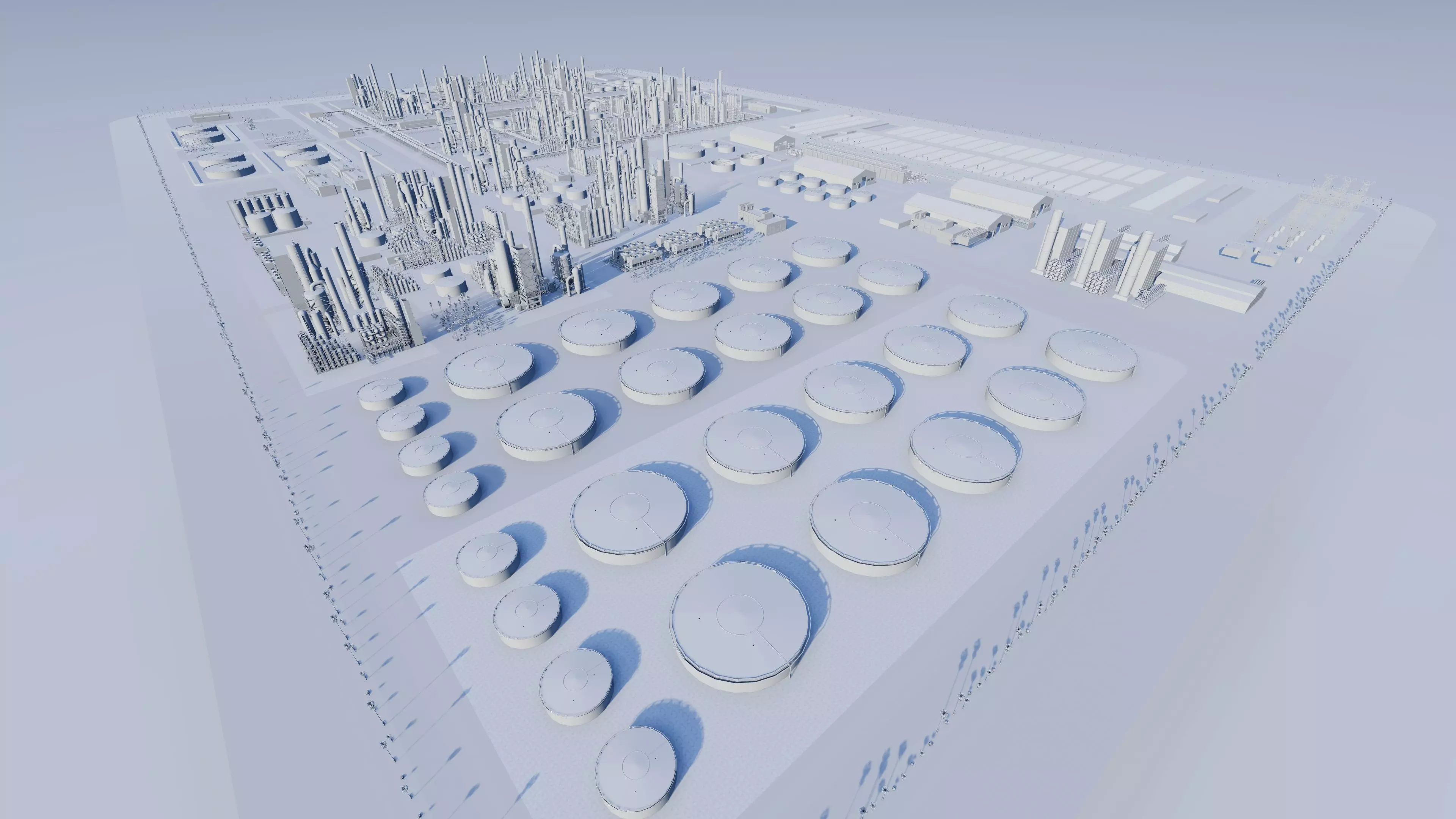 Petrochemical-Industrial Complex and Oil Gas Rig 3D model_20
