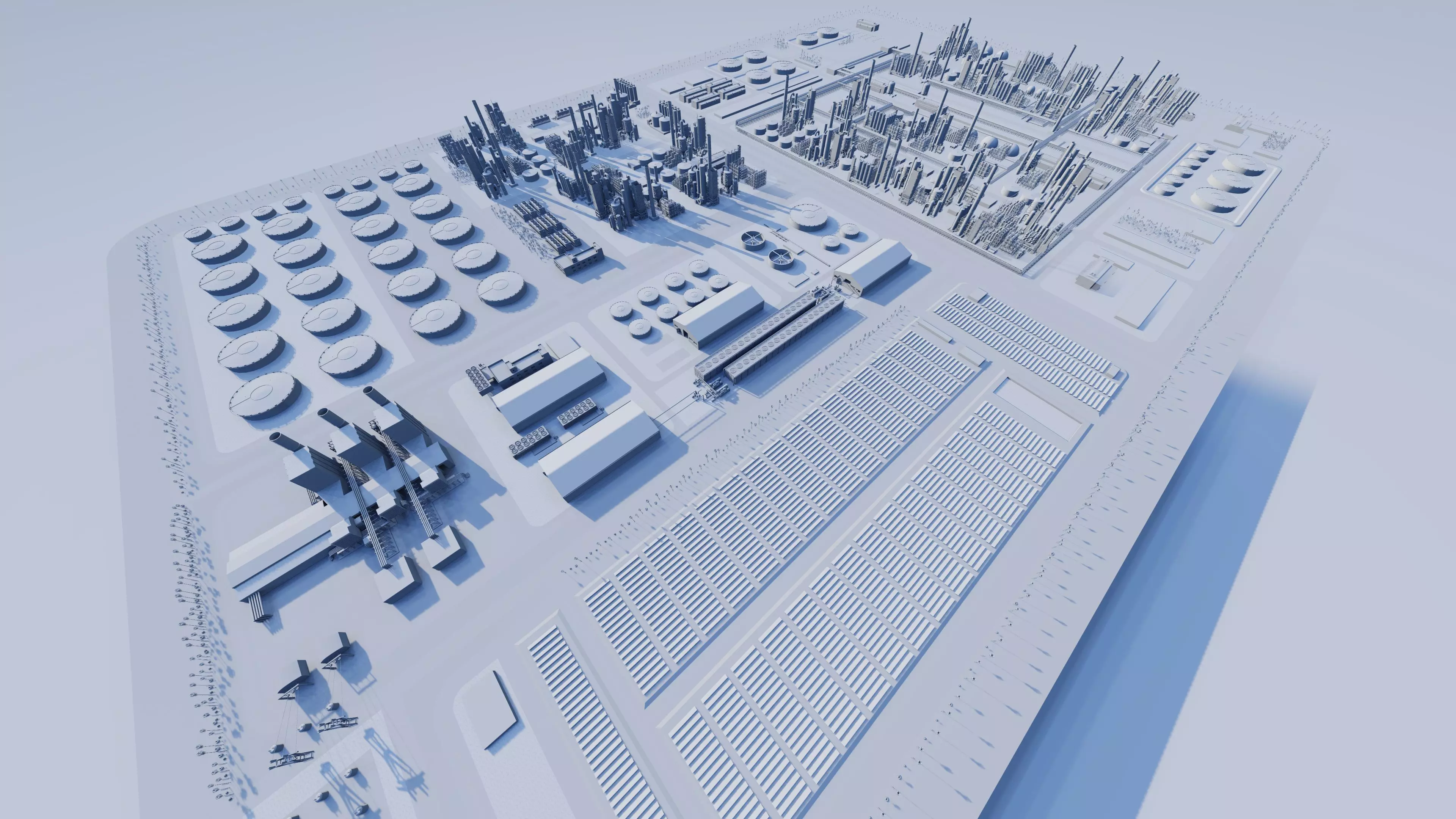 Petrochemical-Industrial Complex and Oil Gas Rig 3D model_23