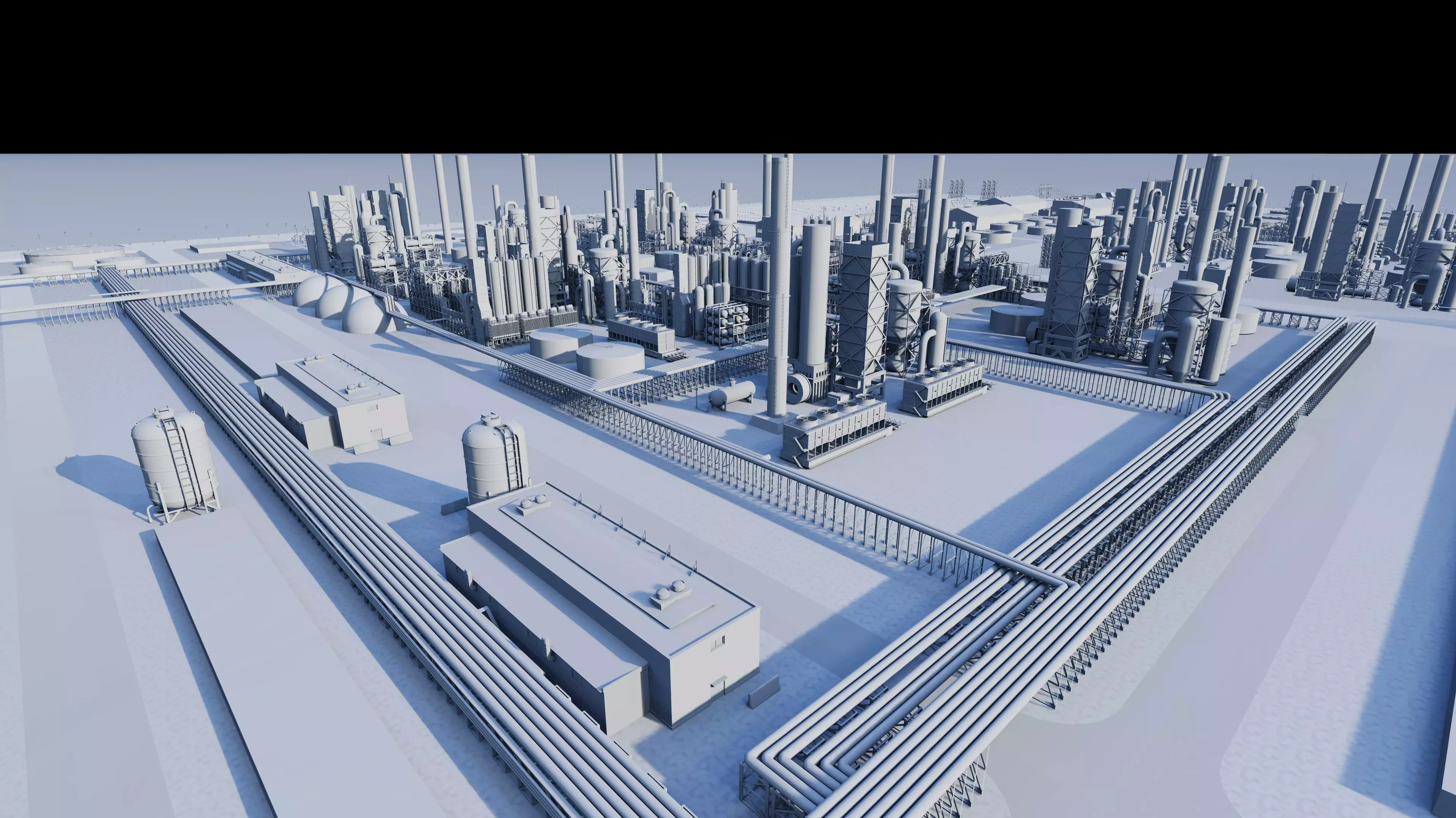 Petrochemical-Industrial Complex and Oil Gas Rig 3D model_27