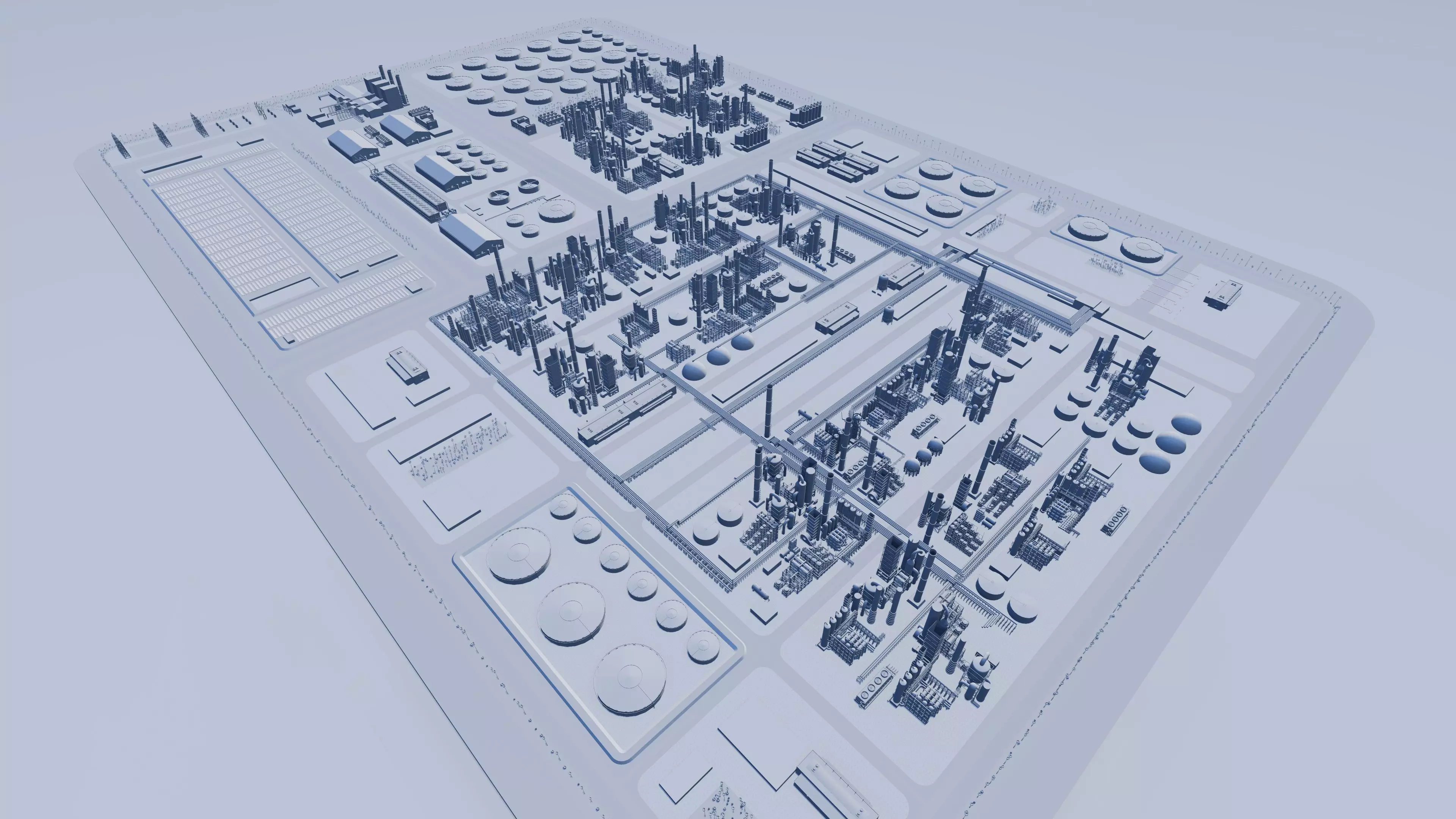 Petrochemical-Industrial Complex and Oil Gas Rig 3D model_24