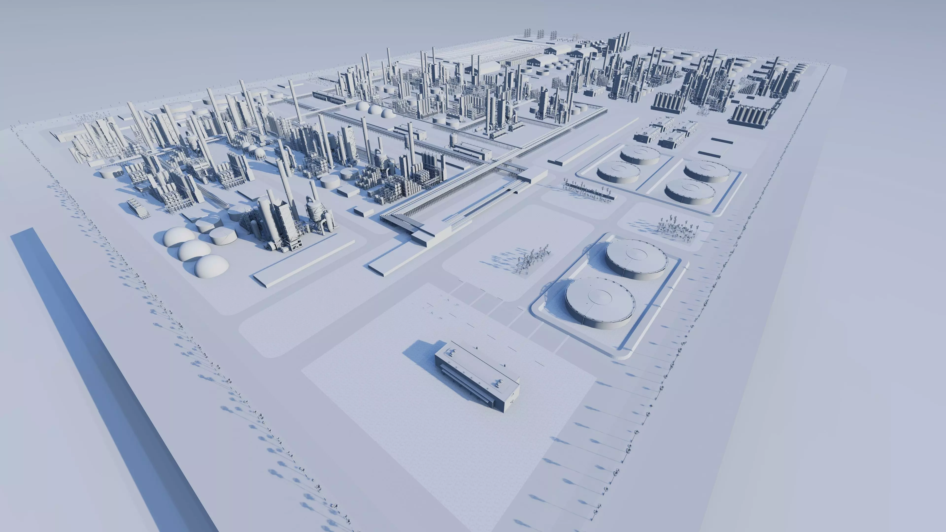 Petrochemical-Industrial Complex and Oil Gas Rig 3D model_18