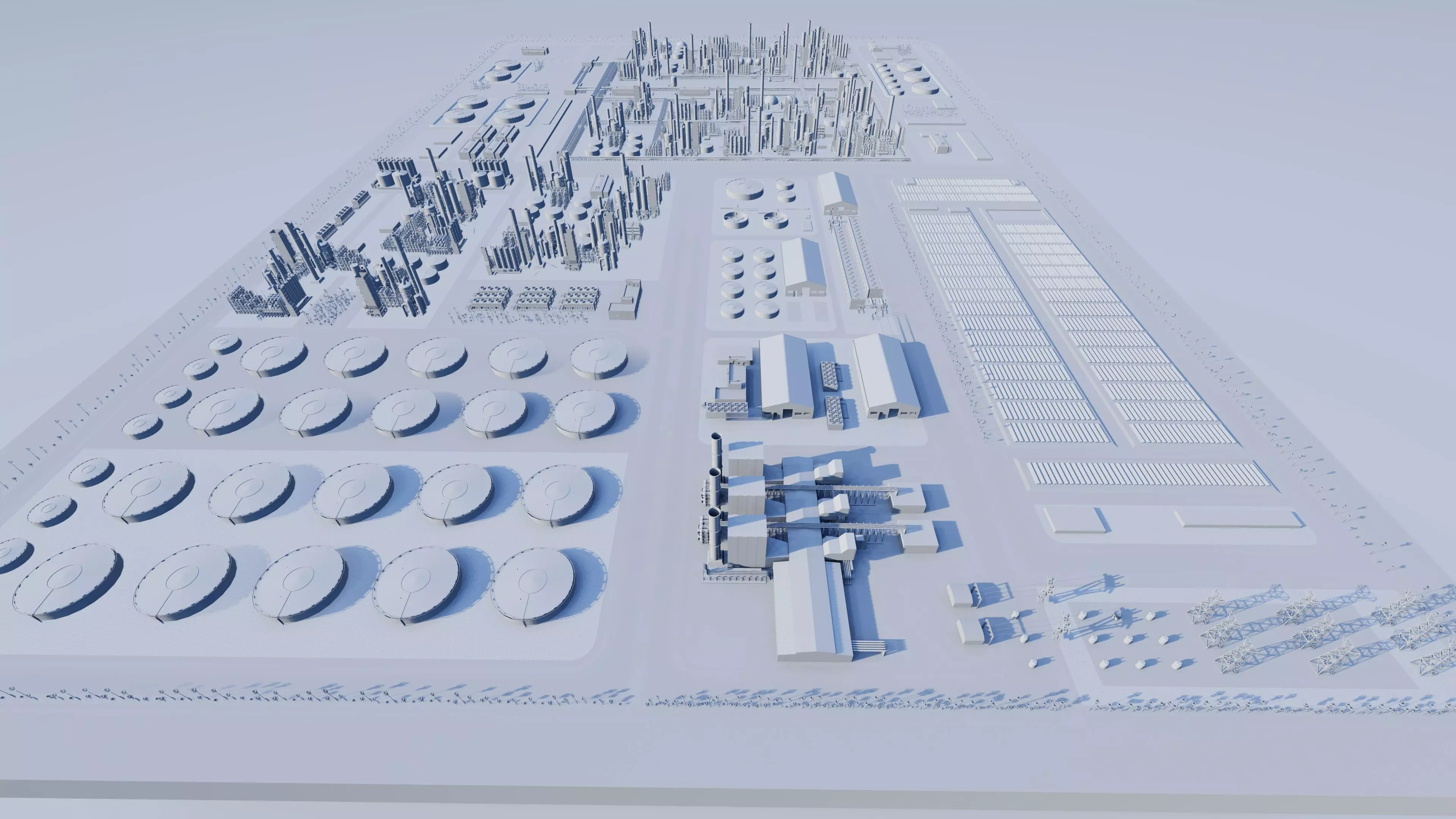 Petrochemical-Industrial Complex and Oil Gas Rig 3D model_21