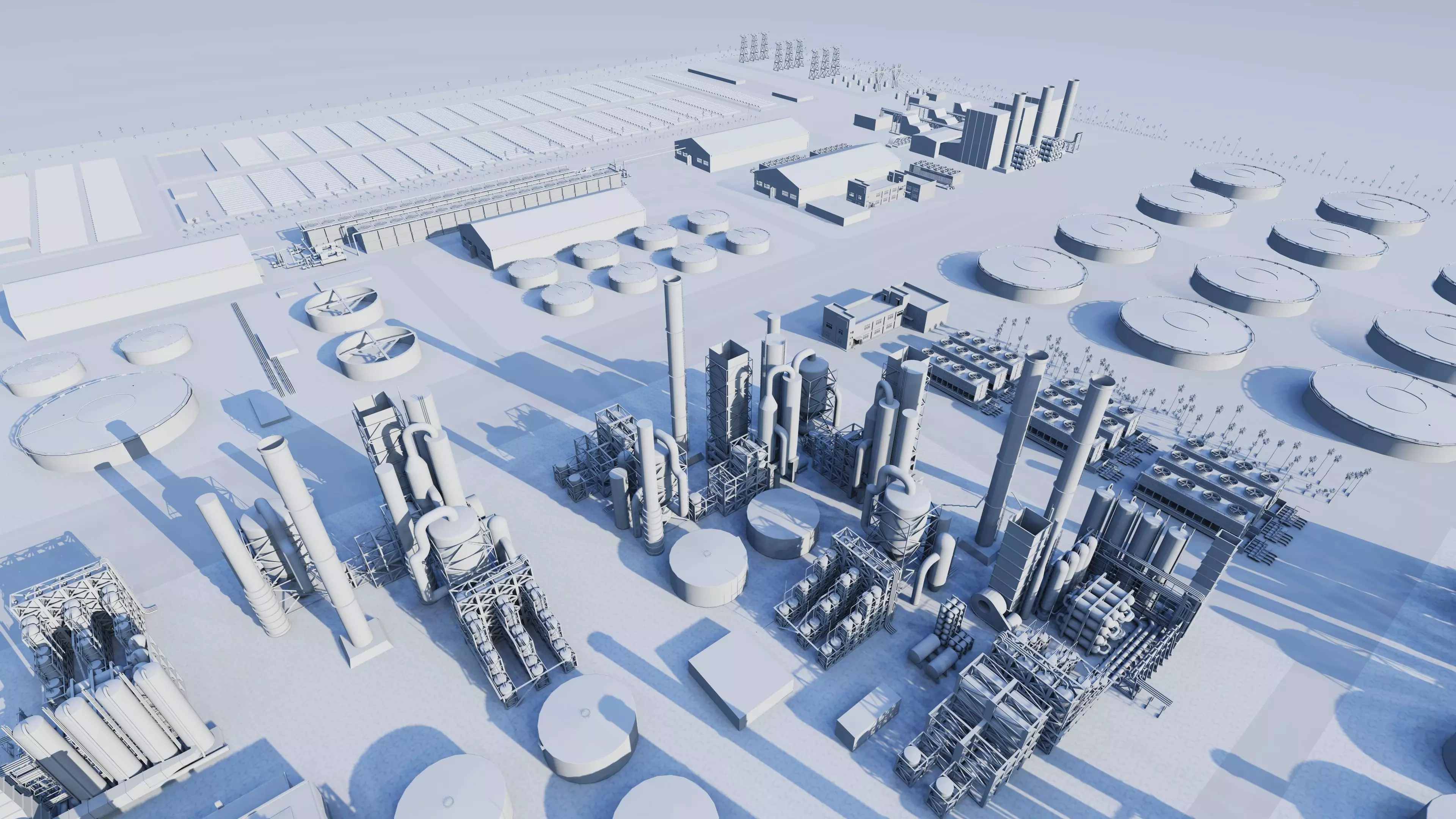Petrochemical-Industrial Complex and Oil Gas Rig 3D model_28