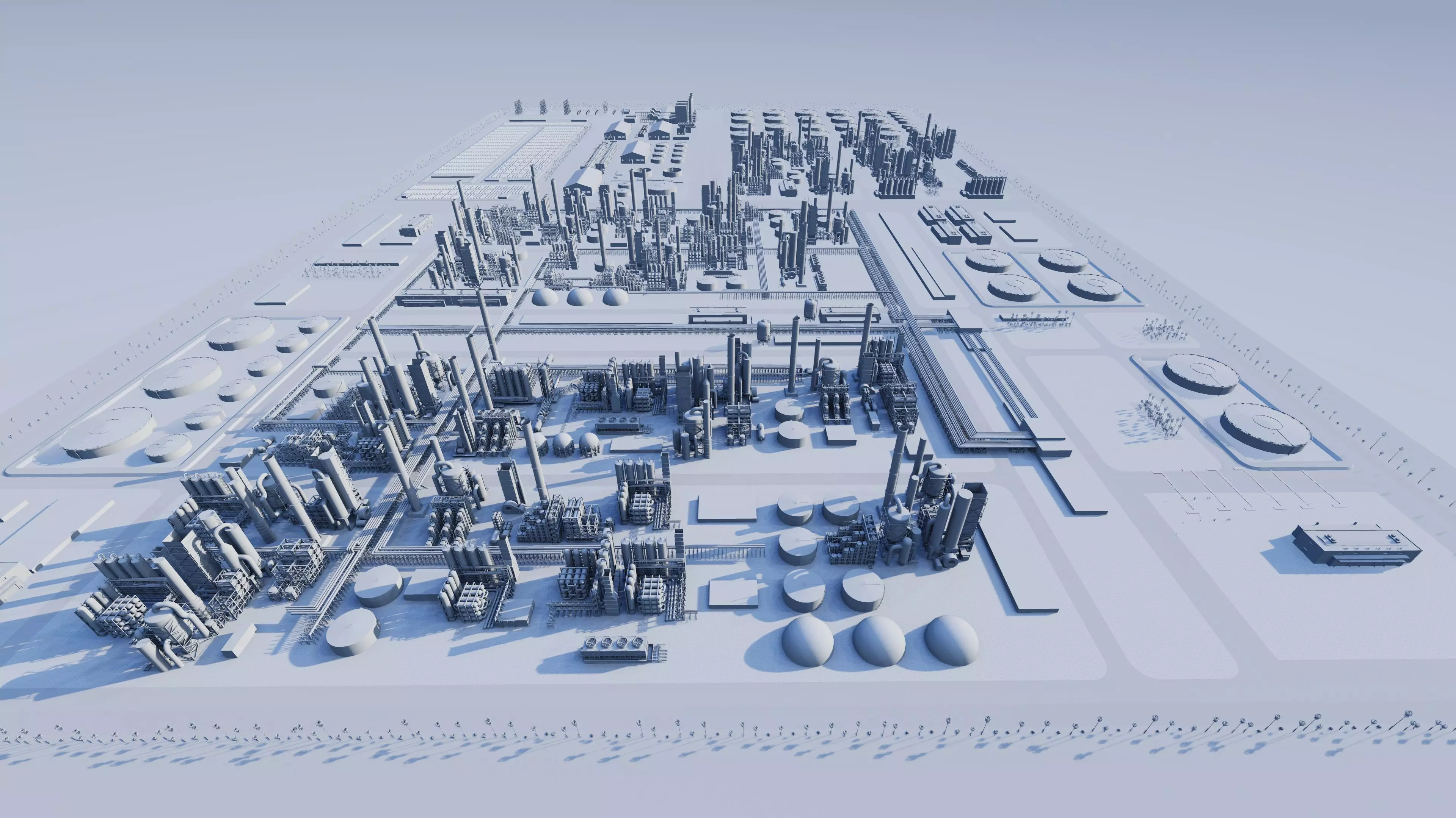 Petrochemical-Industrial Complex and Oil Gas Rig 3D model_17