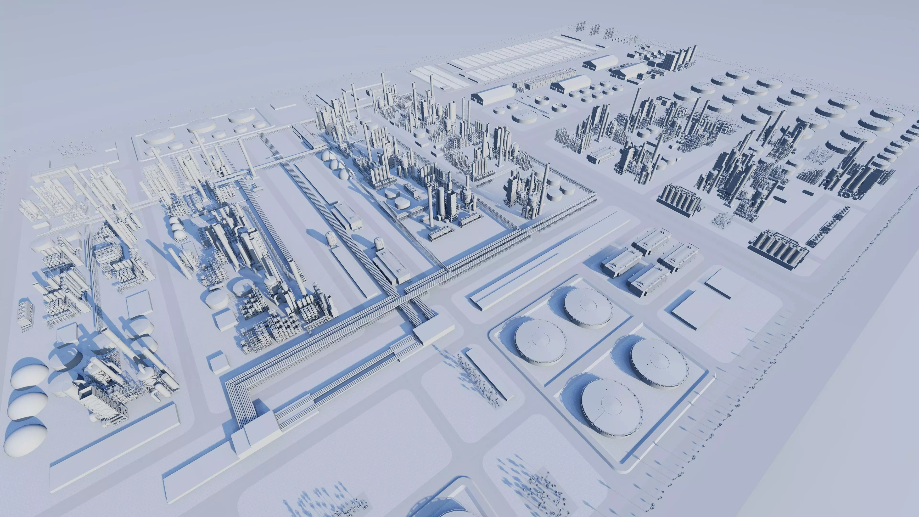 Petrochemical-Industrial Complex and Oil Gas Rig 3D model_19