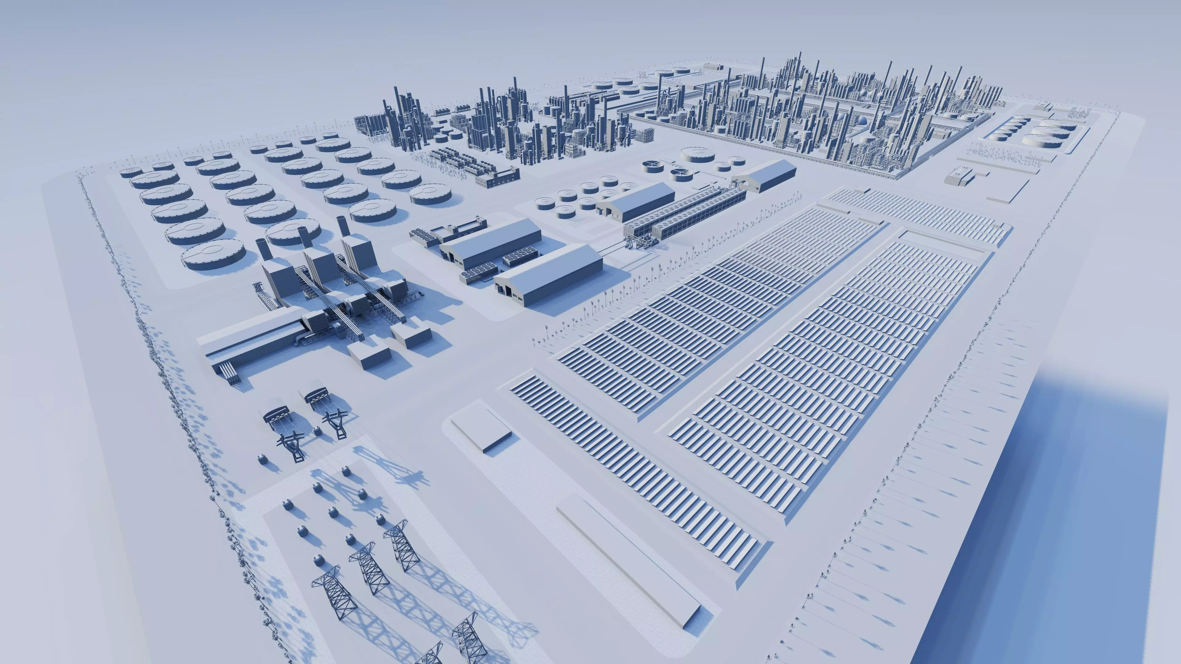 Petrochemical-Industrial Complex and Oil Gas Rig 3D model_22