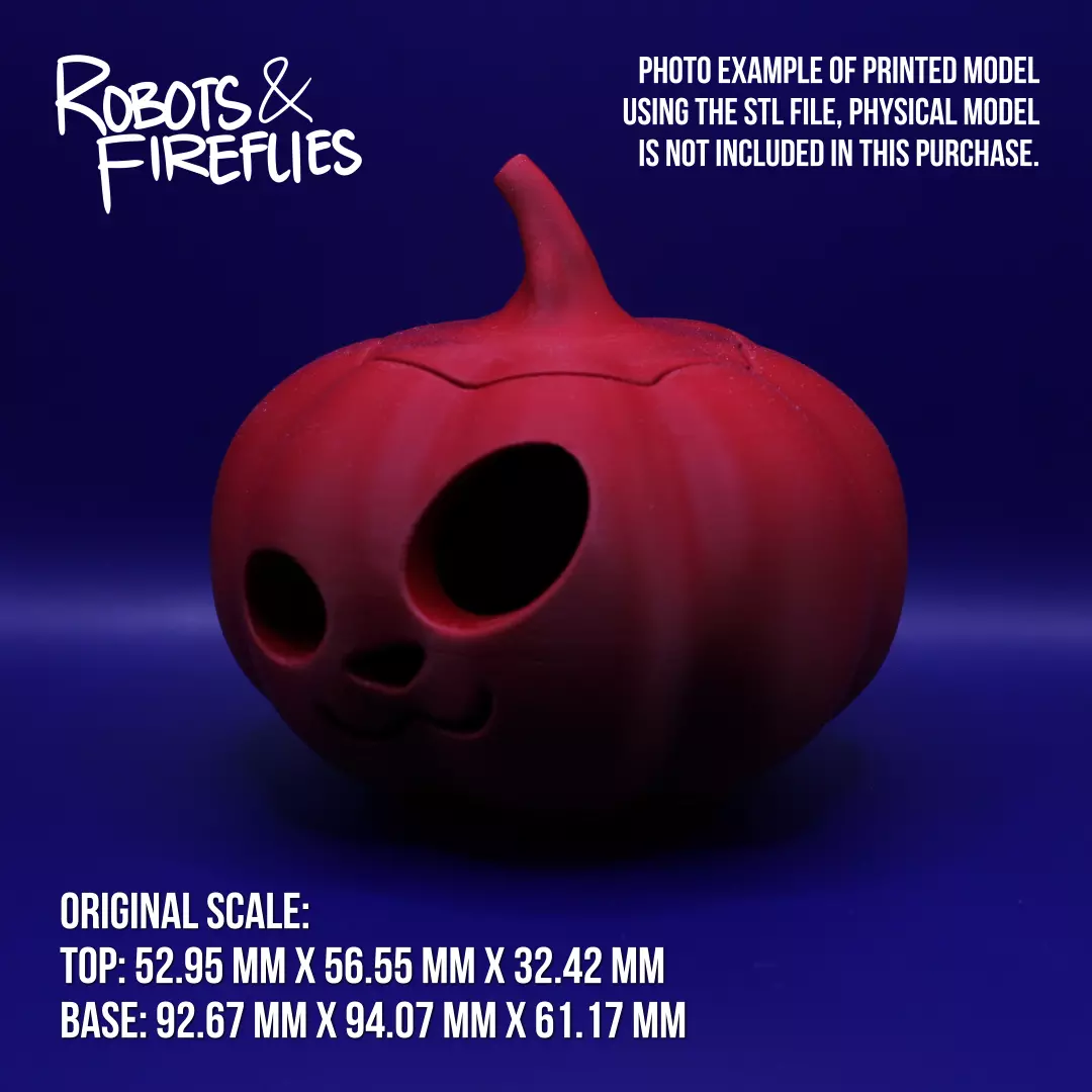 Kawaii Jack-O-Lantern Pumpkin 3D print model_4