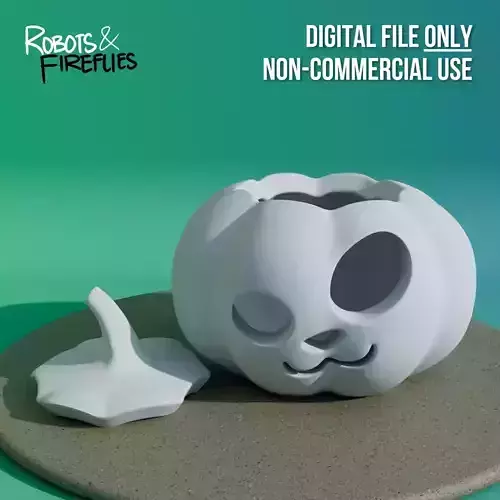 Kawaii Jack-O-Lantern Pumpkin 3D print model Kawaii Jack-O-Lantern Pumpkin 3D print model