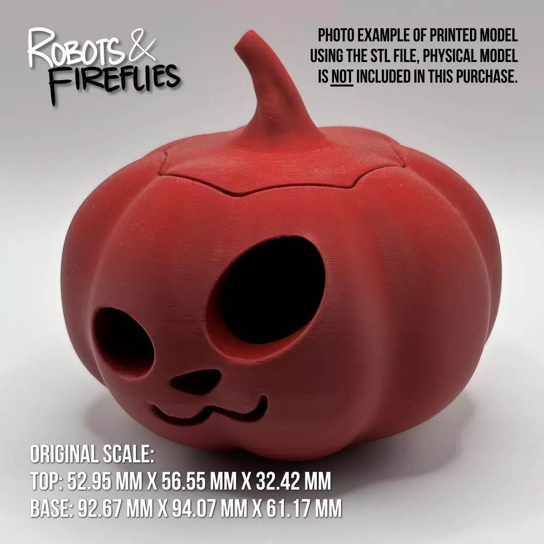 Kawaii Jack-O-Lantern Pumpkin 3D print model_3