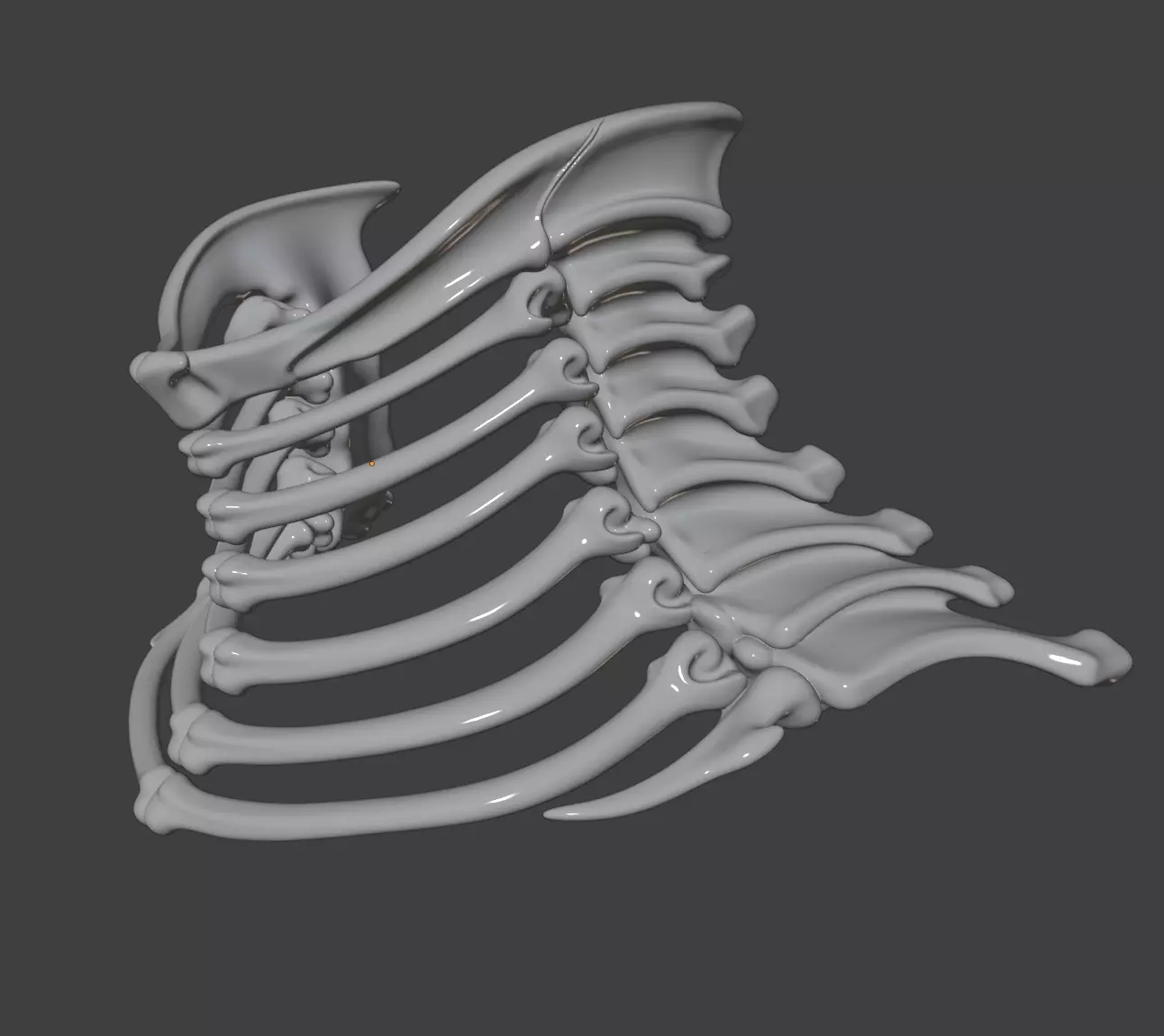 BONE GORGET 3D print model_4
