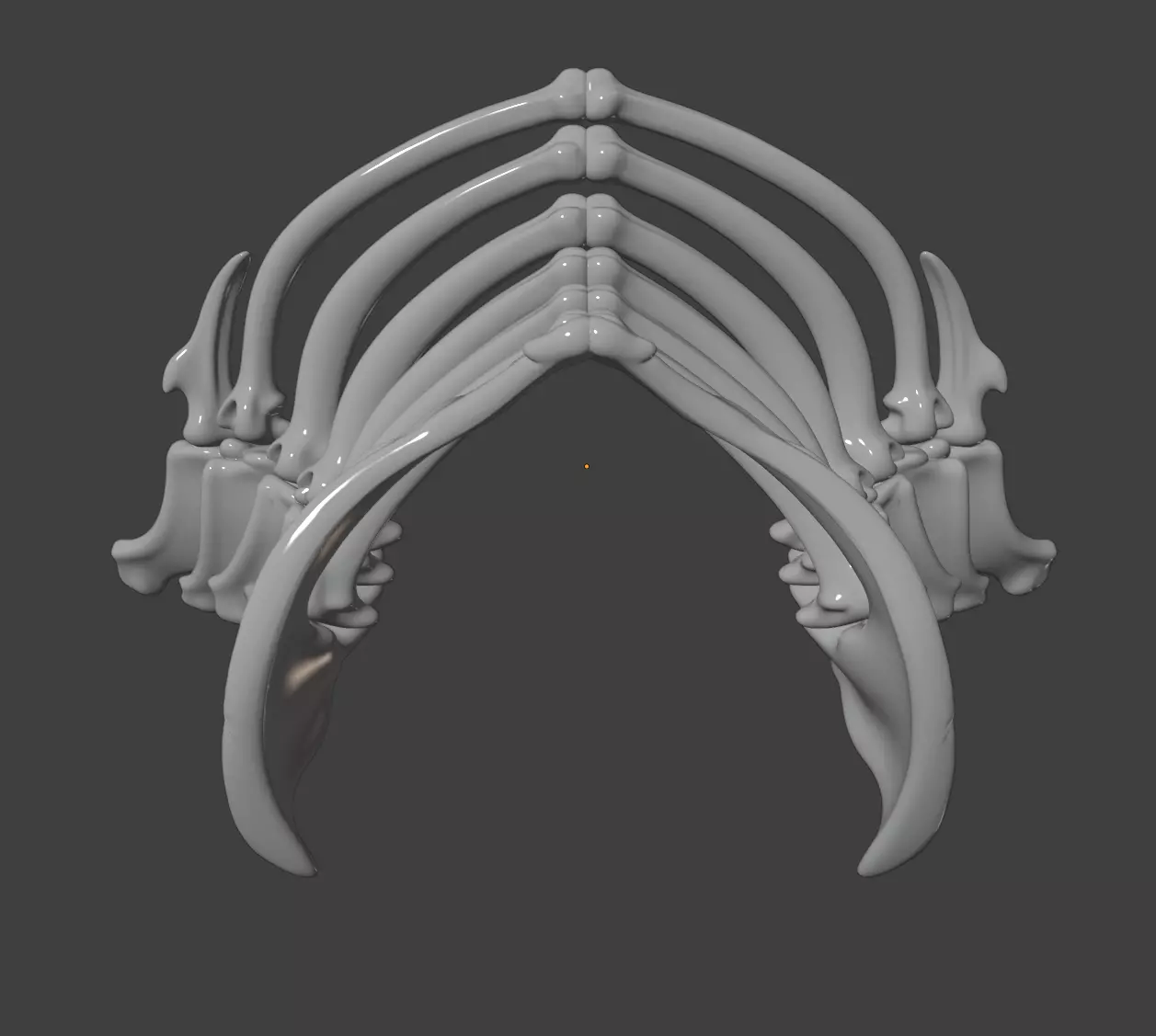 BONE GORGET 3D print model_7