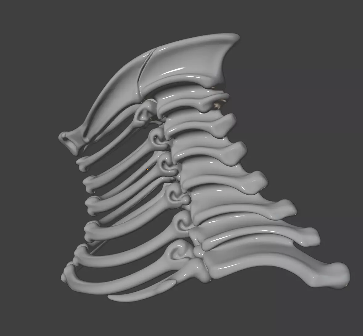 BONE GORGET 3D print model_5