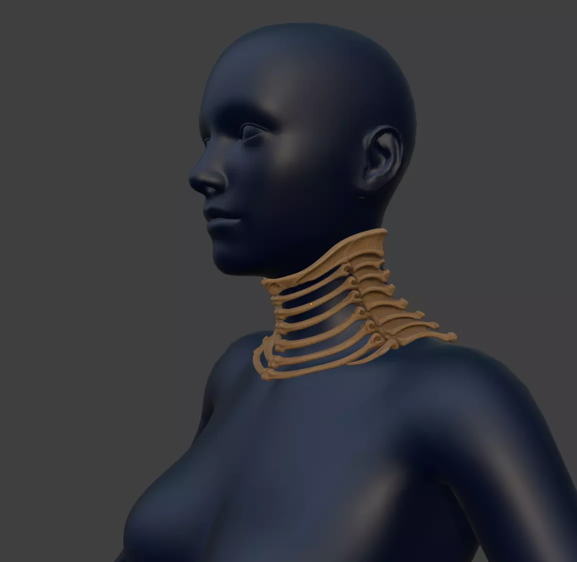 BONE GORGET 3D print model_1