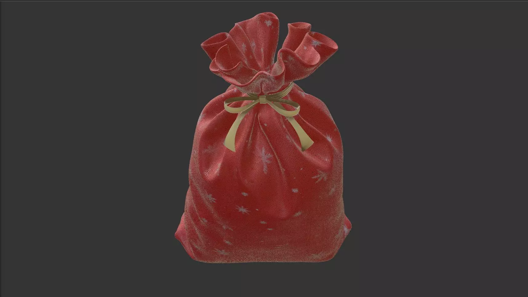 SANTA GIFT BAG Low-poly 3D model_10