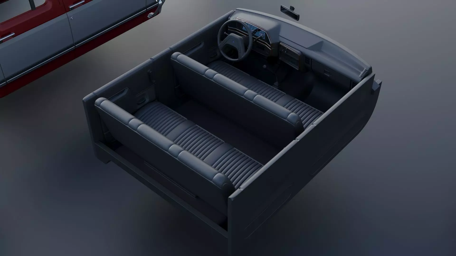 Pickup Truck F-350 Crew Cab Dually 1987 3D print model_24