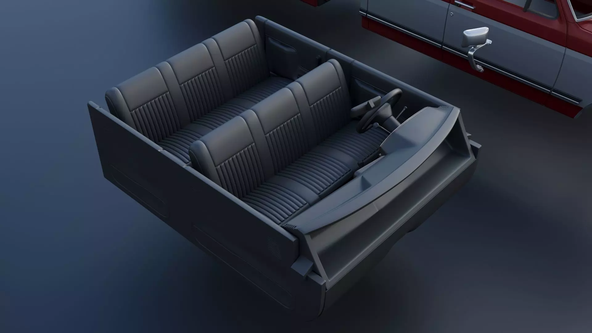 Pickup Truck F-350 Crew Cab Dually 1987 3D print model_23