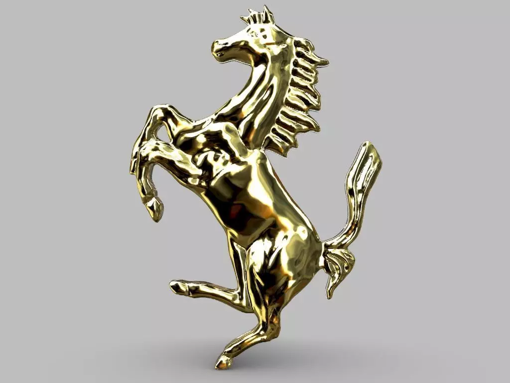 Ferrari Logo Pendant 3D print model_0